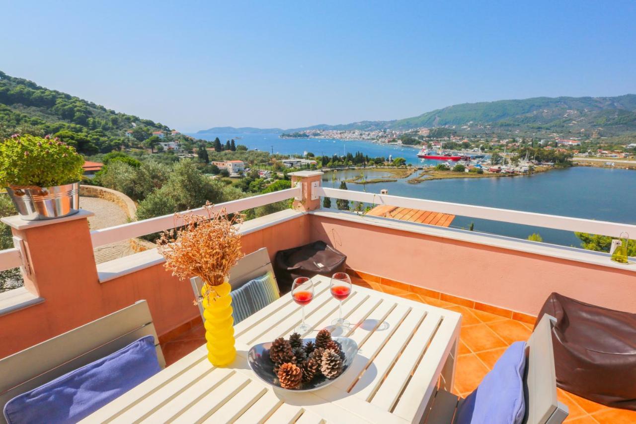 Punta Skiathos Seaview Villa With Pool מראה חיצוני תמונה