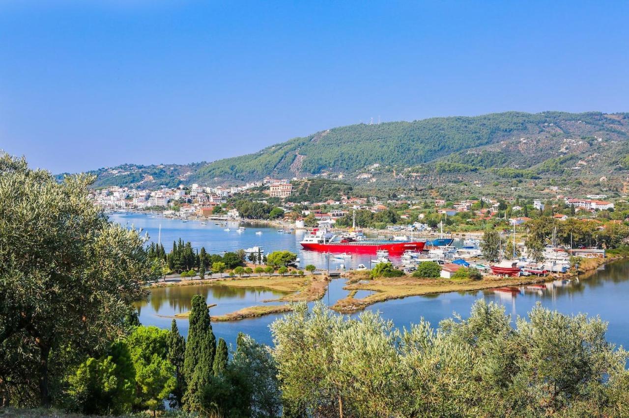 Punta Skiathos Seaview Villa With Pool מראה חיצוני תמונה